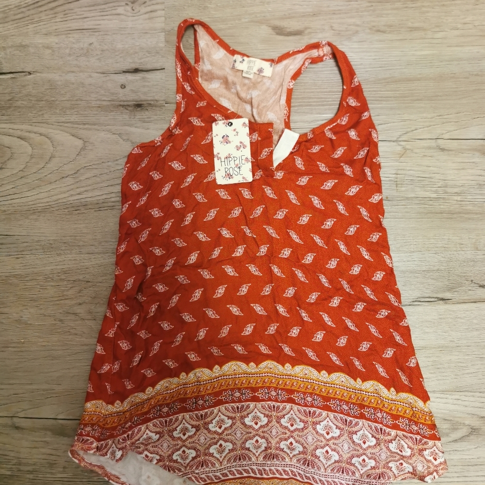 NWT, Hippie Rose woven tank, size xs